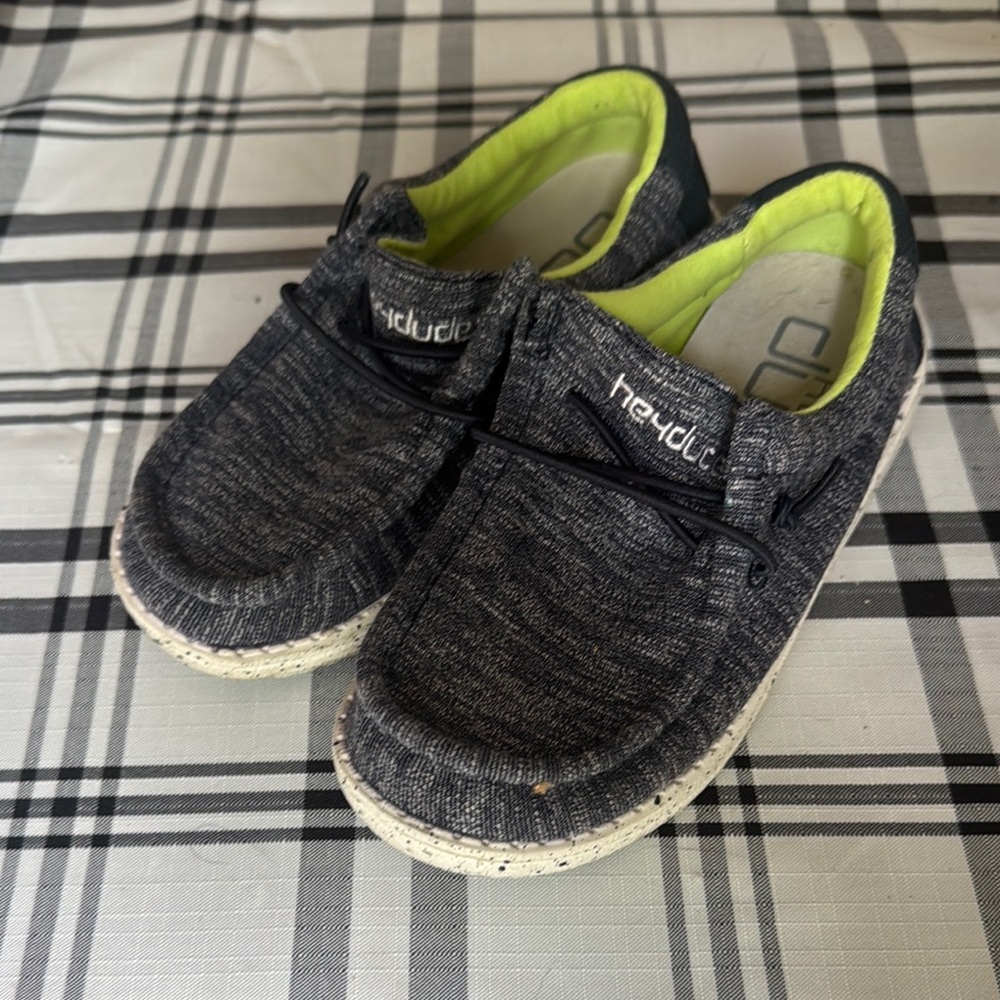 Hey Dude Blue and Green Moccasins Slip-On Comfort
